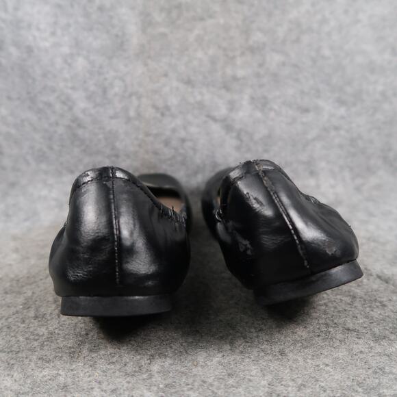 Faded Glory Shoes Womens 8.5 Ballet Flats Scrunch Round Toe Black Memory Foam - Picture 5 of 11